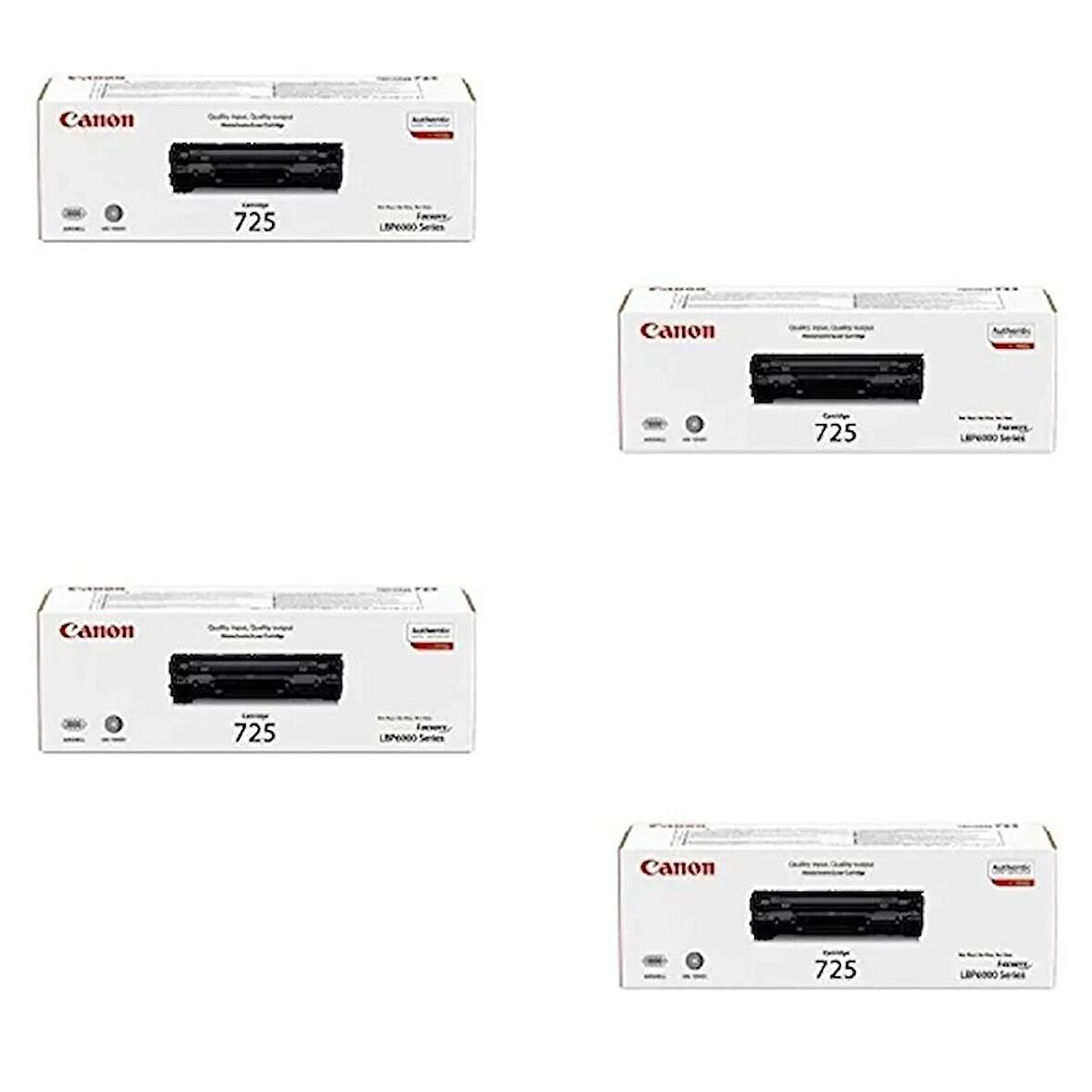 Canon CRG-725 / MF-3010 Orjinal Toner 4'LÜ Avantaj Paket 