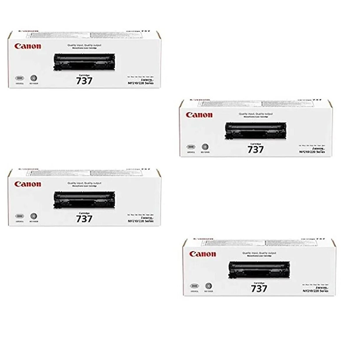 Canon CRG-737 / MF-237w Orjinal Toner 4'LÜ Avantaj Paket 