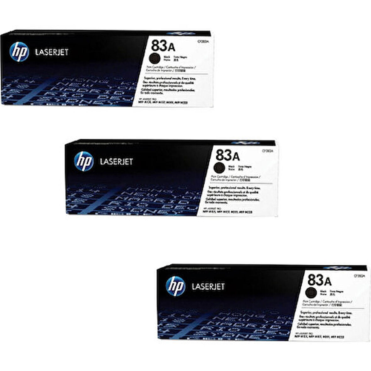 Hp 83A-CF283A / CZ181a Orjinal Toner 3'LÜ Avantaj Paket 