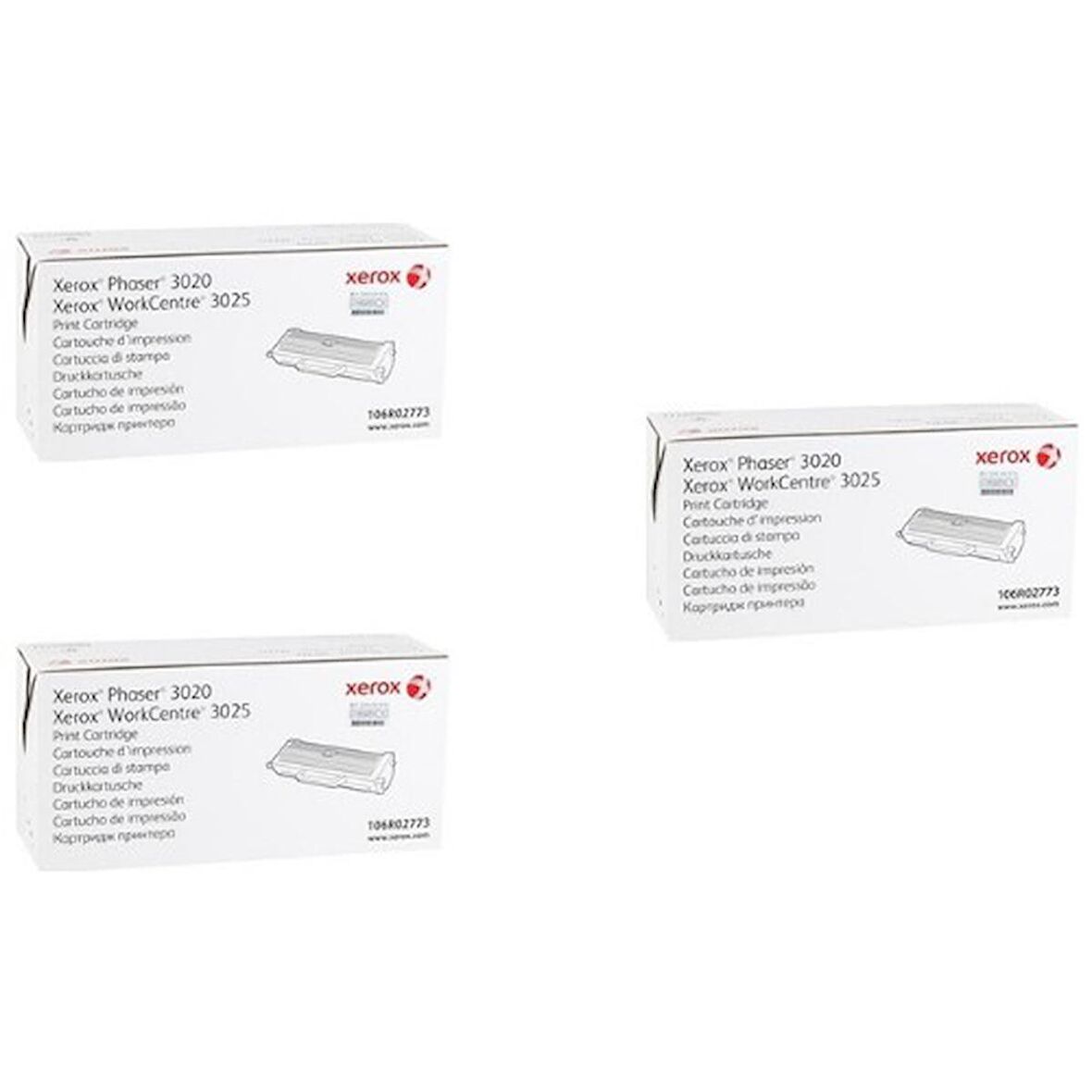 Xerox 3020/3025 Orjinal Toner 3'LÜ Avantaj Paket