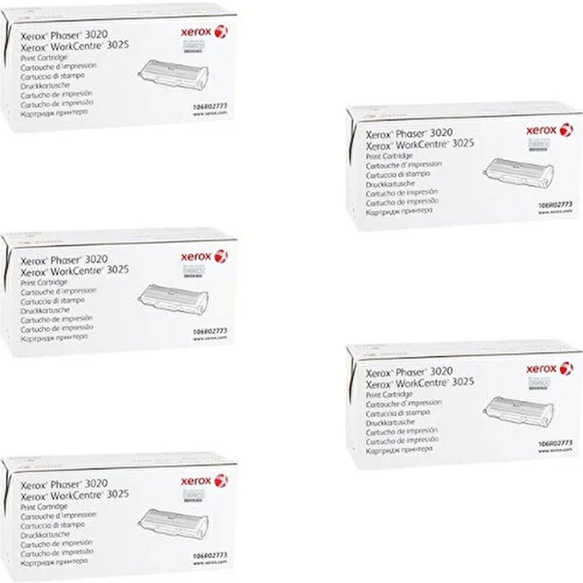 Xerox 3020/3025 Orjinal Toner 5'Lİ Avantaj Paket