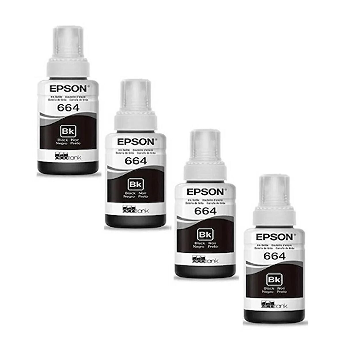 Epson T6641 / L486 Siyah Orjinal Mürekkep 4'LÜ Avantaj Paket 