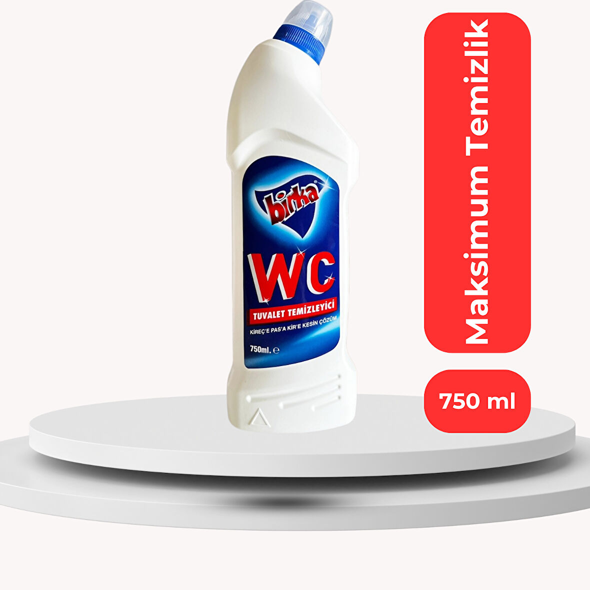 Birka WC ve Pisuvar Temizleyici 750 ml - Güçlü Pas ve Kireç Çözücü, Tuvalet Hijyeninde Üstün Performans