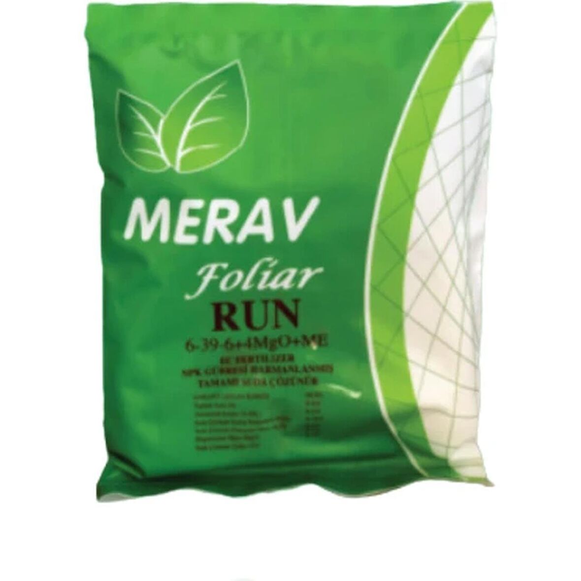 Merav 6-39-6 +4(Mgo)+ 3 Zn + Me 1 kg Toz Bitki Coşturan Yaprak Gübresi