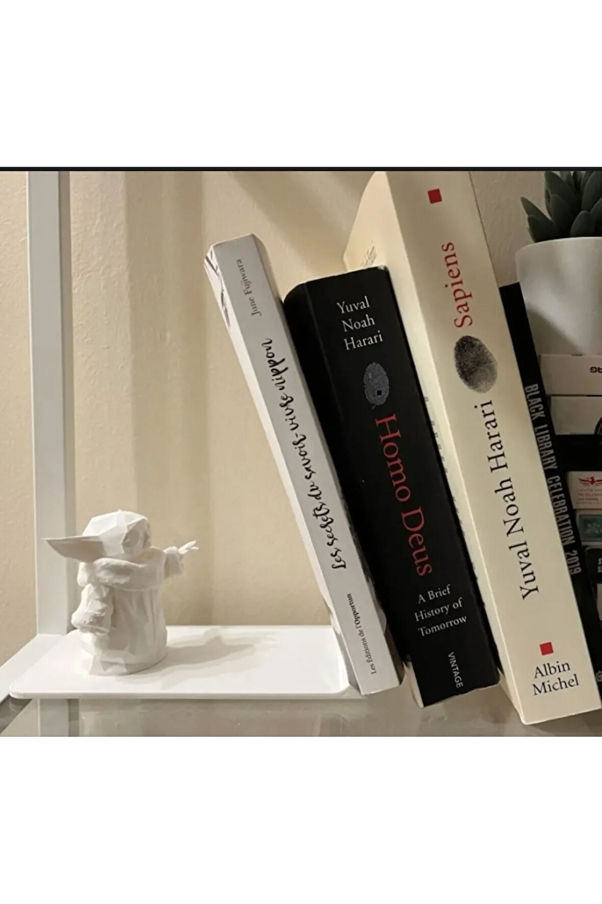 Baby Yoda Kitap Tutucu | 3D Baskı Dekoratif Figürlü Kitaplık Aksesuarı