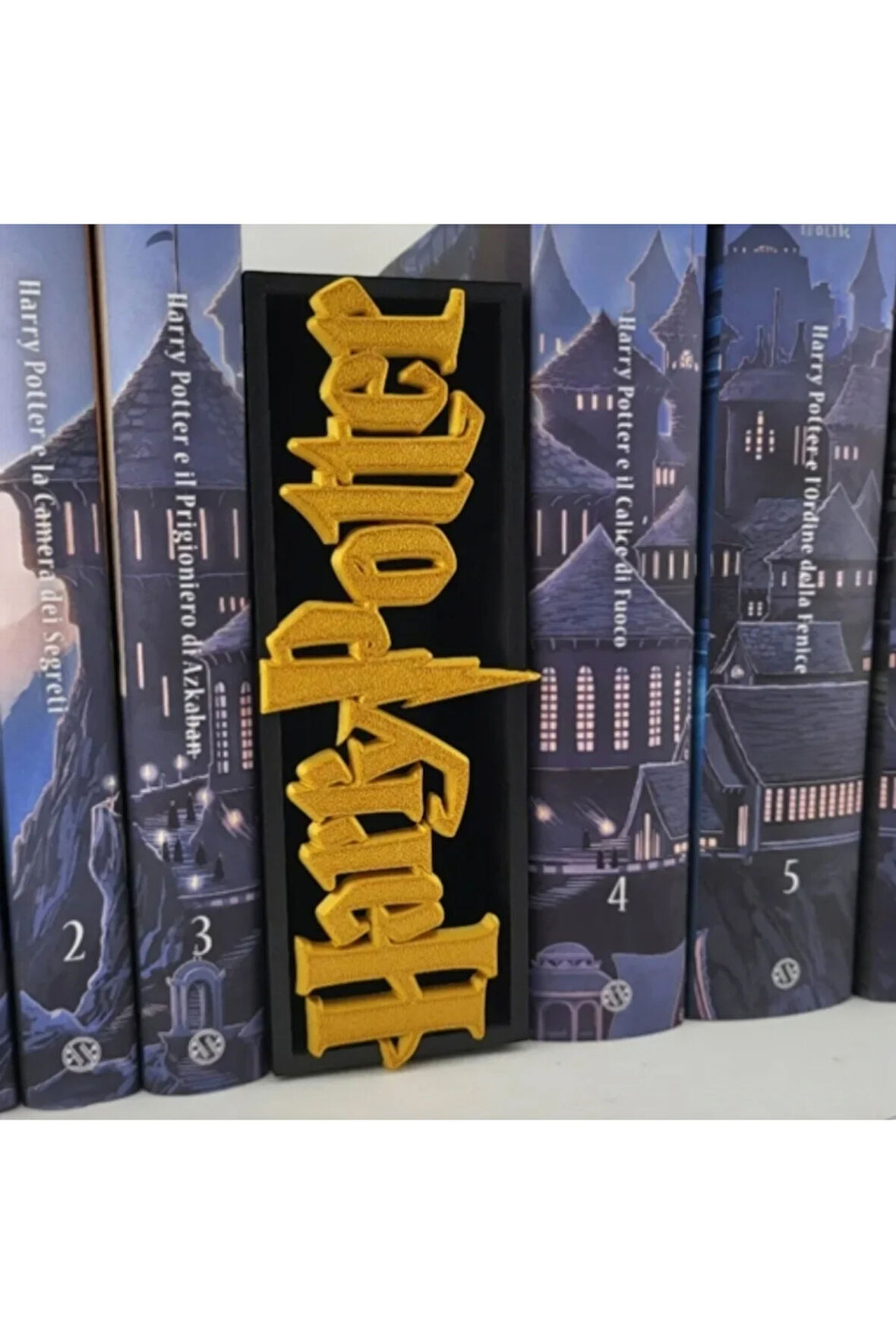 Harry Potter Kitaplık Dekoru – 3D Yazıcı Baskı, PLA Malzeme, 18 cm