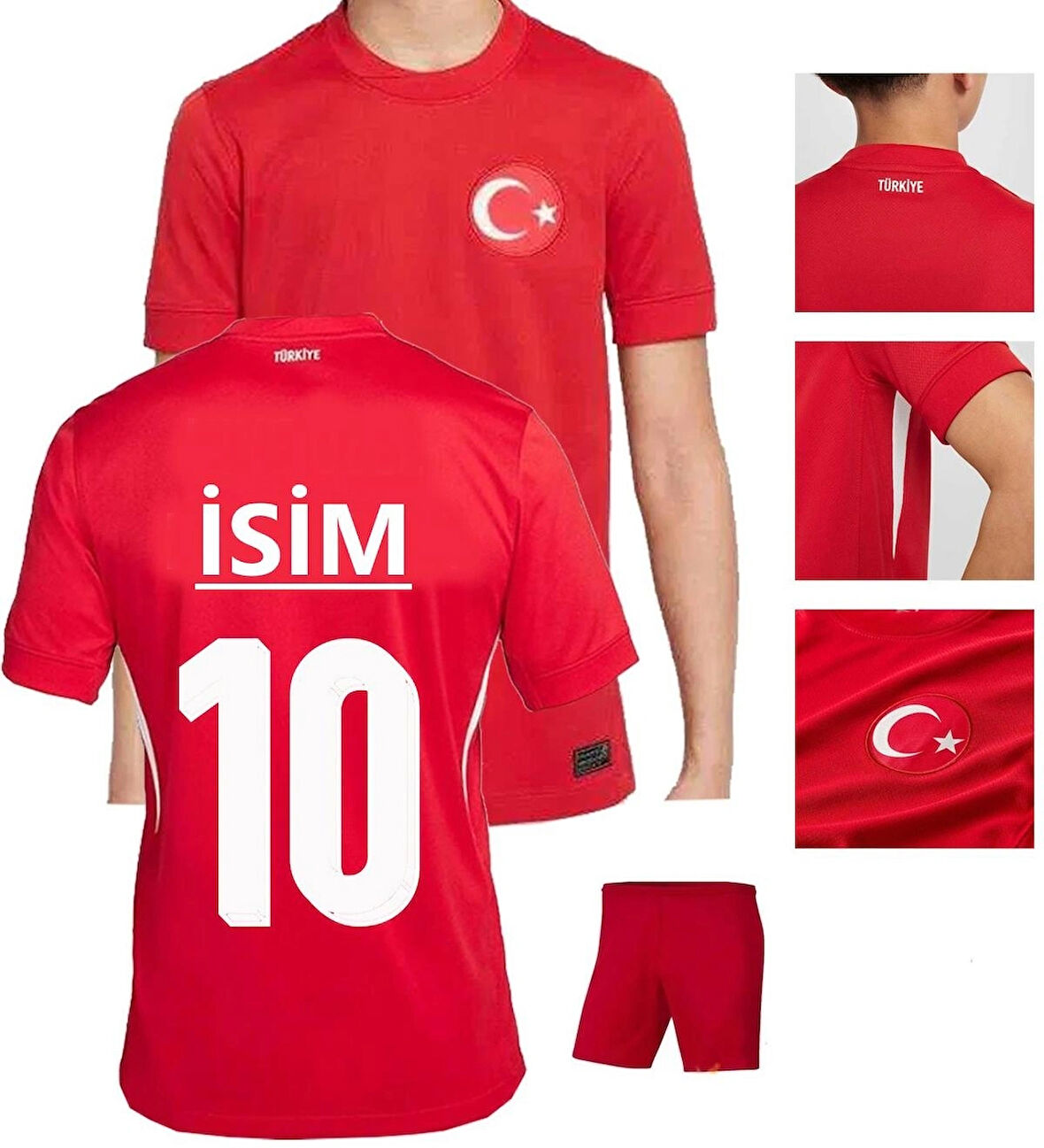 Bite Nose Türkiye Milli Takım Isme Özel Yazdırmalı Çocuk Halı Saha Forma