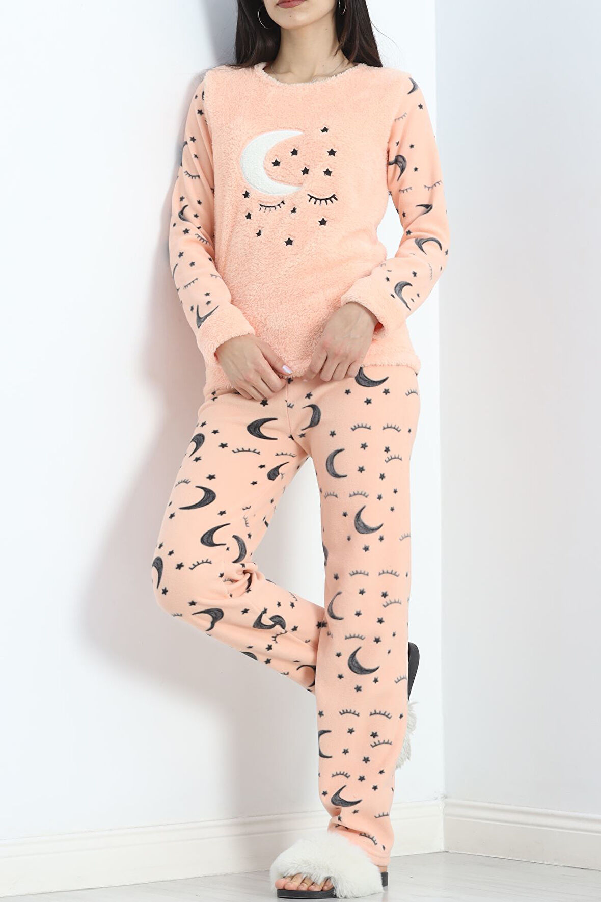 BENSU STORE Polar Pijama Takımı Somon - 19200.1048.