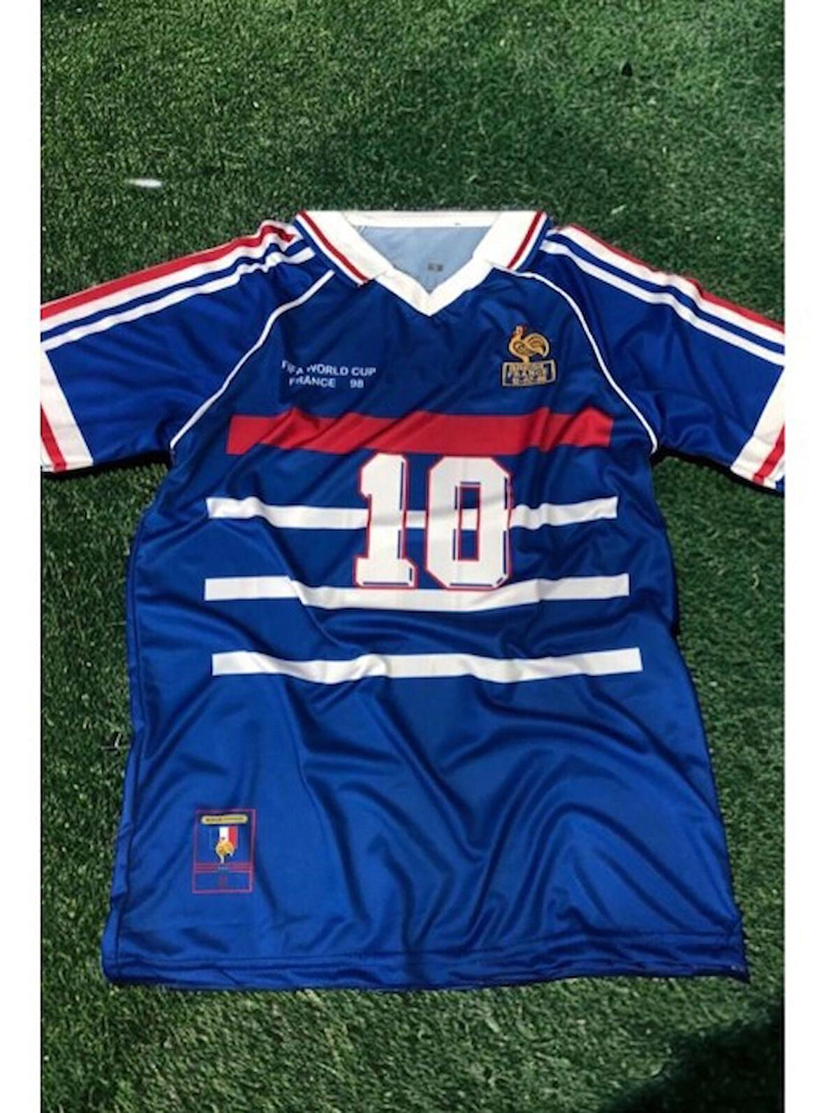 Bite Nose Fransa Zidane 98 Dünya Kupası Nostalji Forma Mavi