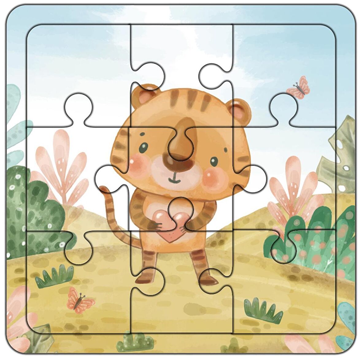 WonderLike Yaşam 9 Parça Çocuk Puzzle