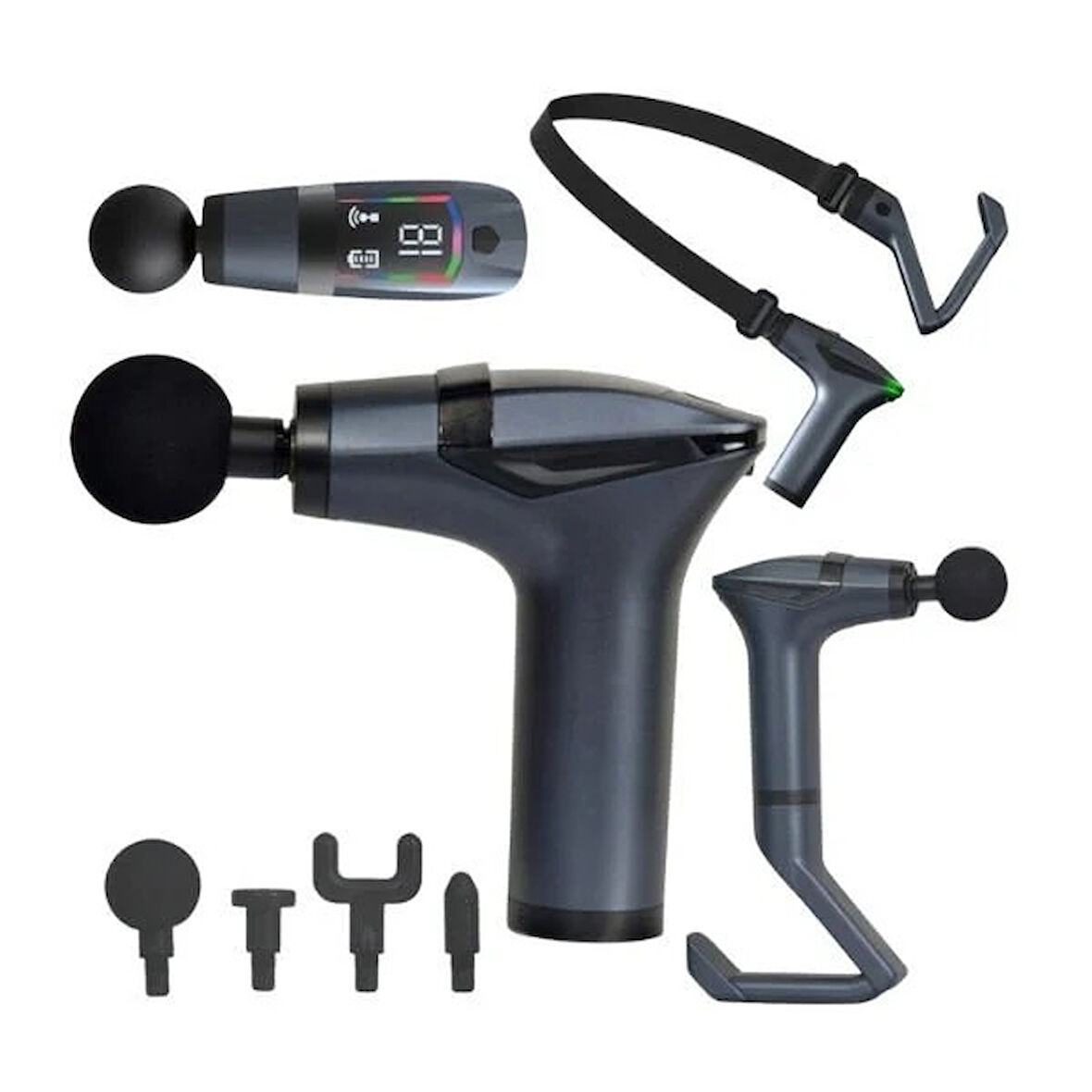 3 ü 1 Arada Germe Bantlı Titreşimli Masaj Aleti M-28