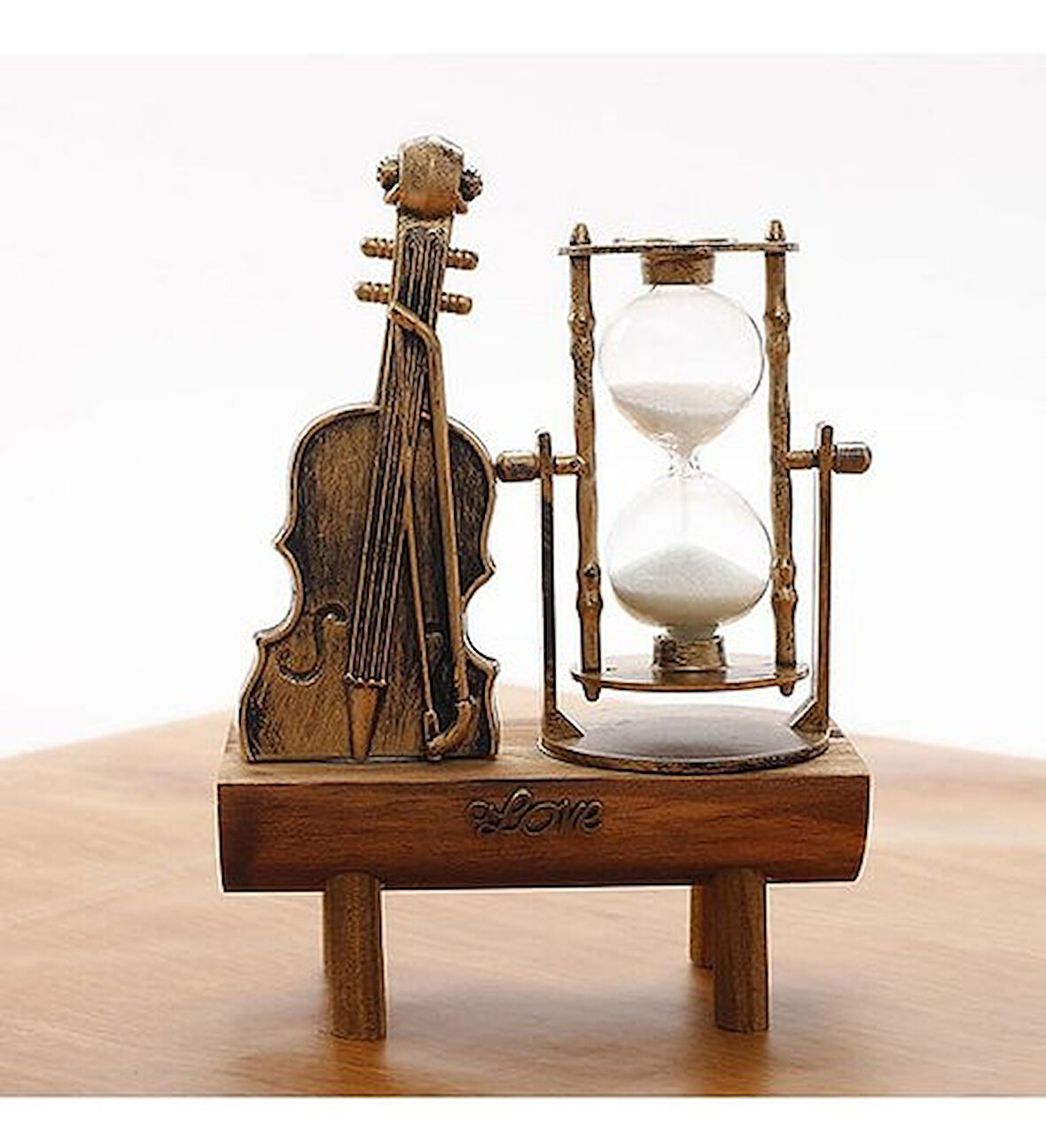 Dekoratif Keman Tasarımlı Kum Saati S-39