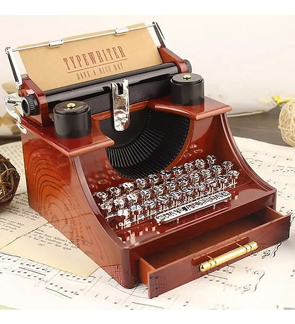 Daktilo Şeklinde Büyük Müzik Kutusu N-26