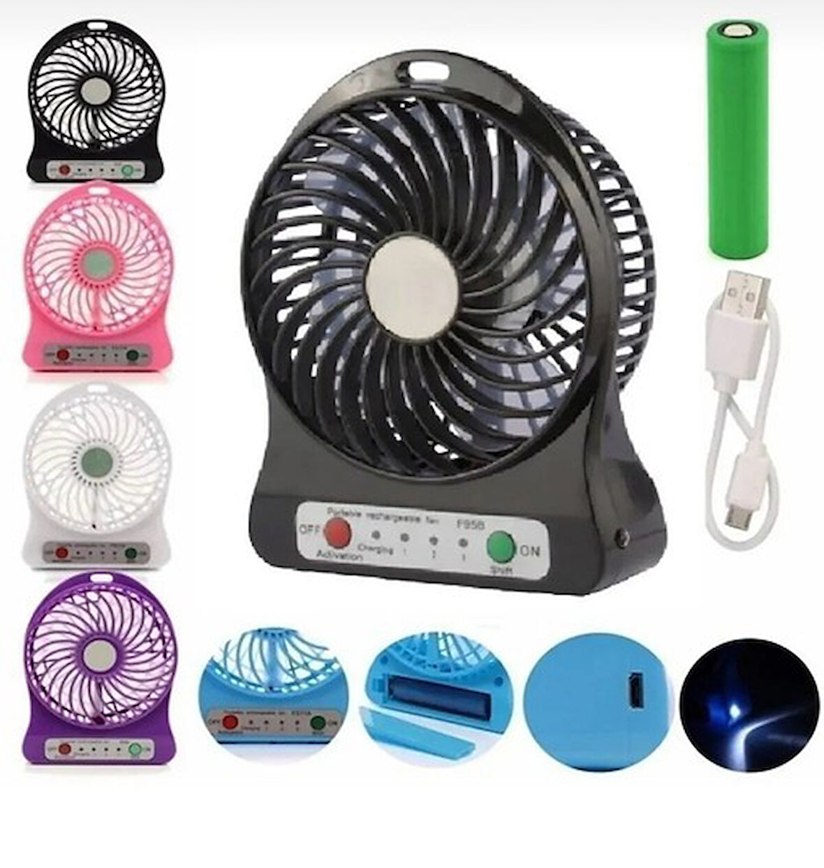 3 Kademeli El Araç Fanı