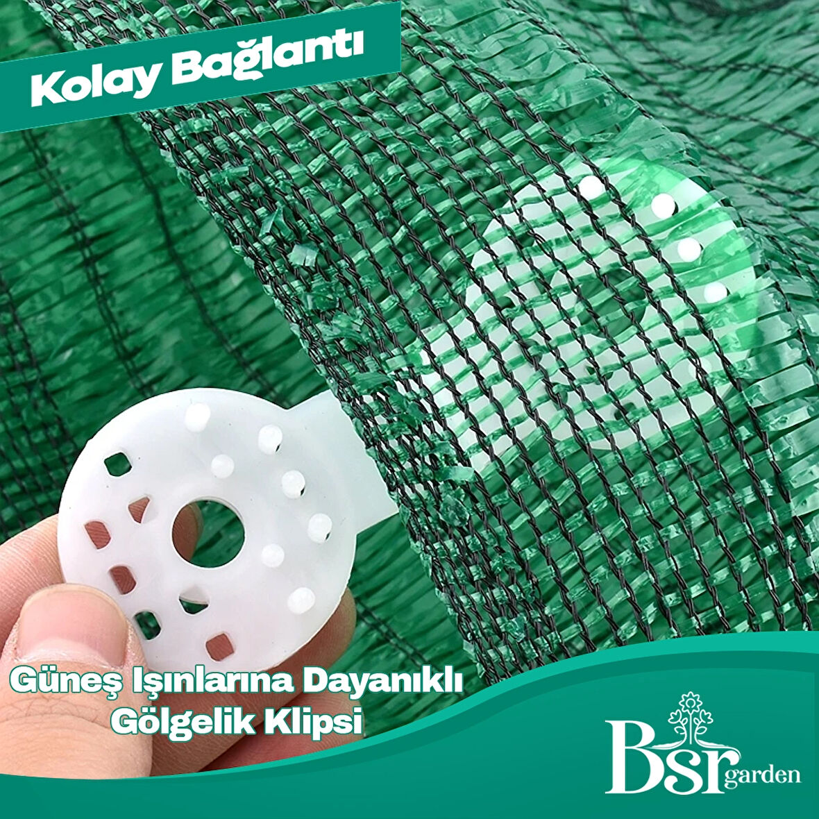 Bsr Garden Gölgelik Klipsi Uv Katkılı Beyaz 250 Adet