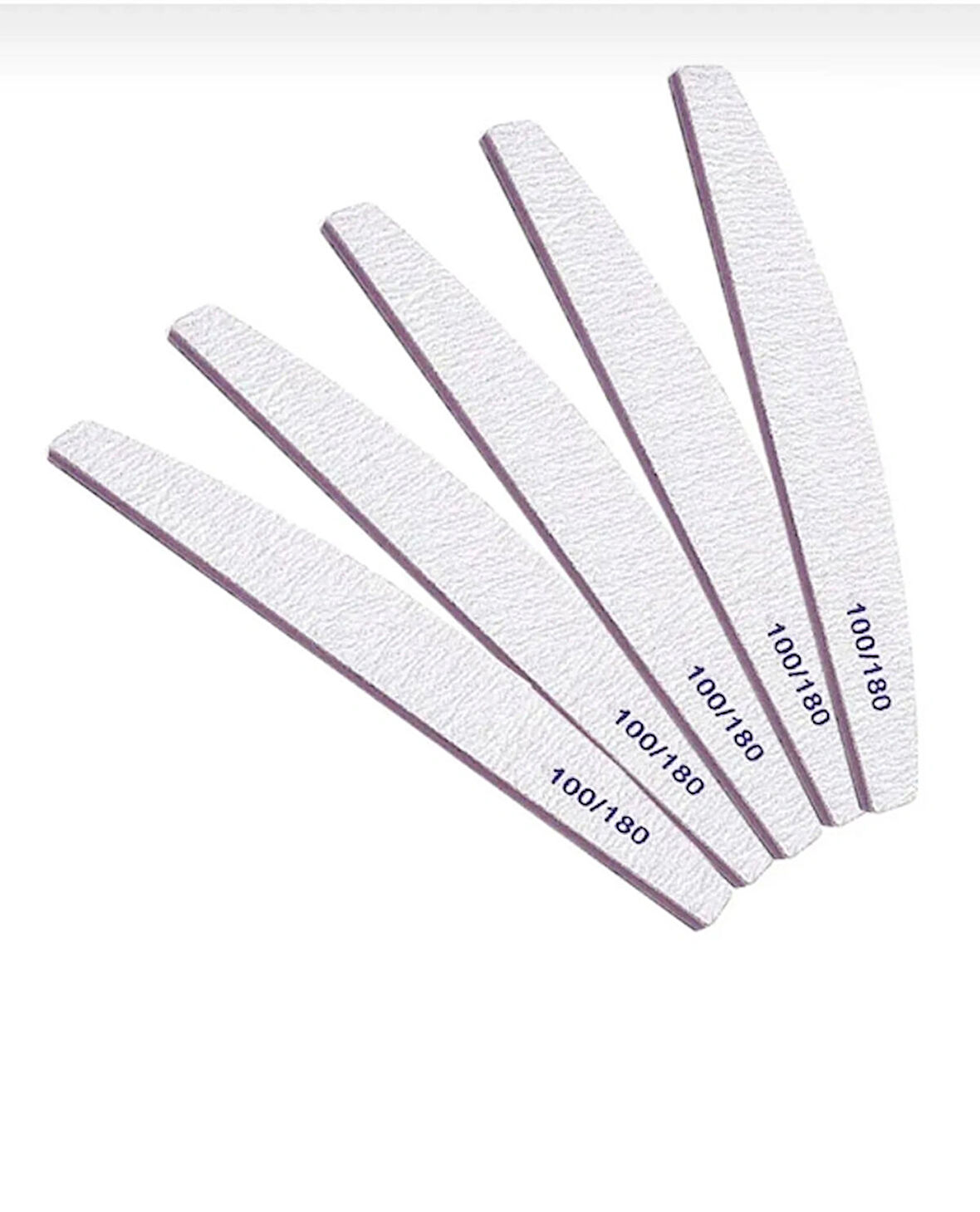 Anil Protez Tırnak , Kalıcı Oje İçin Kağıt Törpü , 5Li Manikür 100/180 Gritli5 Li Törpü
