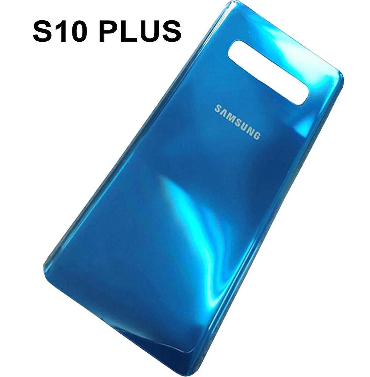 Samsung Galaxy S10 Plus Arka Kapak Batarya Pil Kapağı Mavi