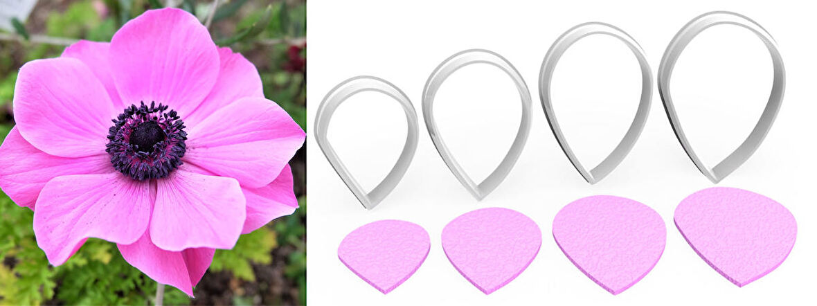 ANEMON Çiçek Yaprak Kesici Set 4’lü – 4cm