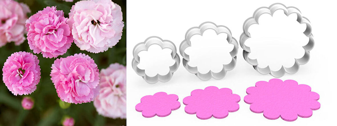 KARANFİL Çiçek Yaprak Kesici Set 3’lü – 4cm