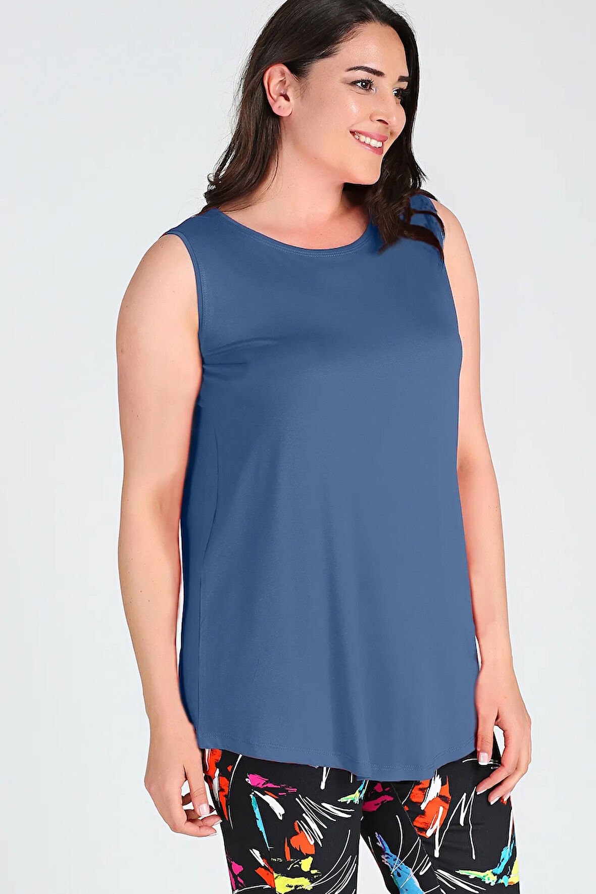 Kolsuz Viskon Basic Bluz