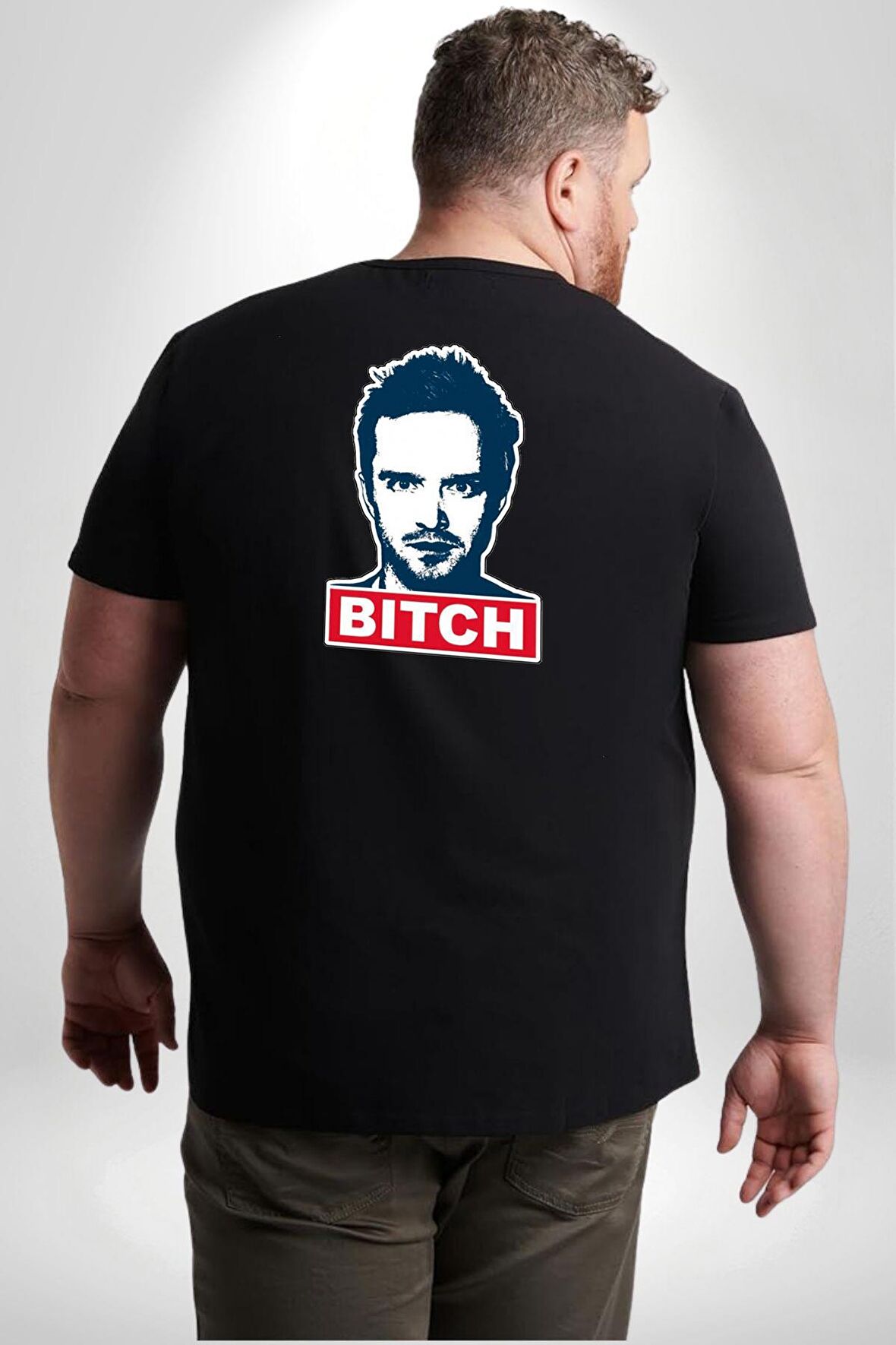 Breaking Bad Büyük Beden Siyah Tişört Kadın Erkek Ünisex Sırt Baskılı