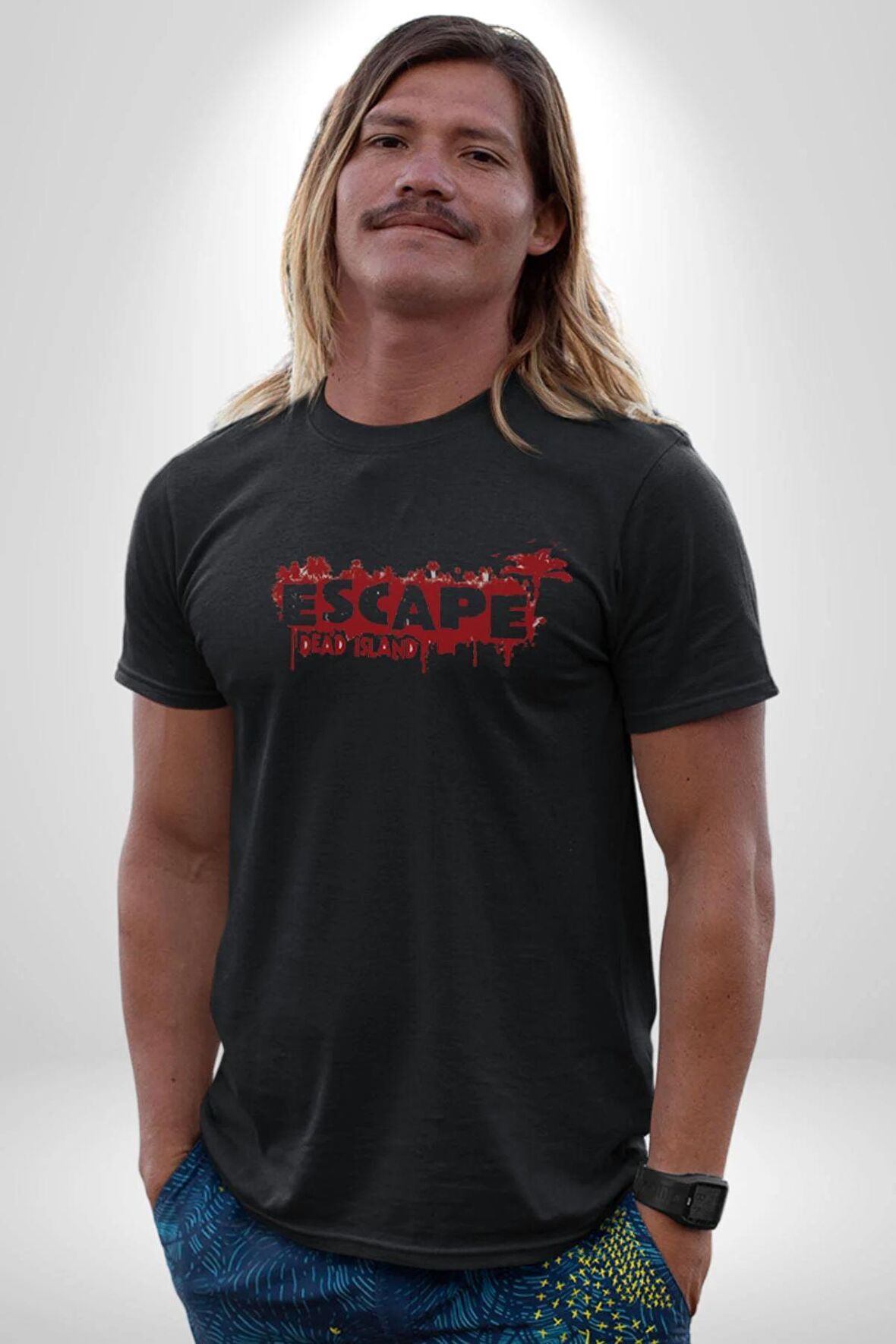 Escape Dead İsland Ölüm Adası Kadın Erkek Unisex Siyah Organik Baskılı T-Shirt Penye Yüksek Kalite