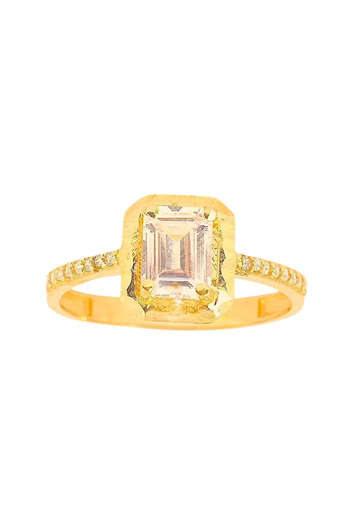 Cigold Taşlı Yüzük 14 Ayar Altın 1.68 Gr OA-C11501029196