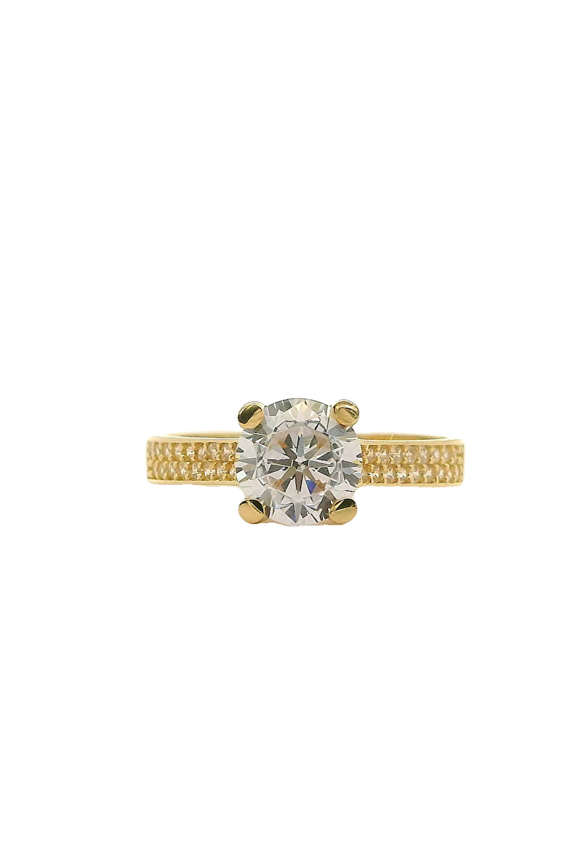 Cigold Tektaş Yüzük 14 Ayar Altın 2.95 Gr OA-C11501029206