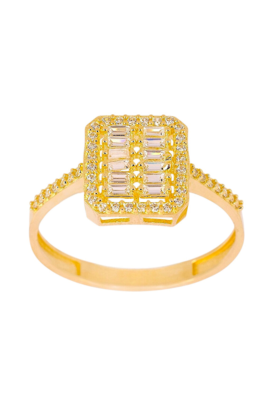 Cigold Taşlı Yüzük 14 Ayar Altın 1.88 Gr OA-C11601029153