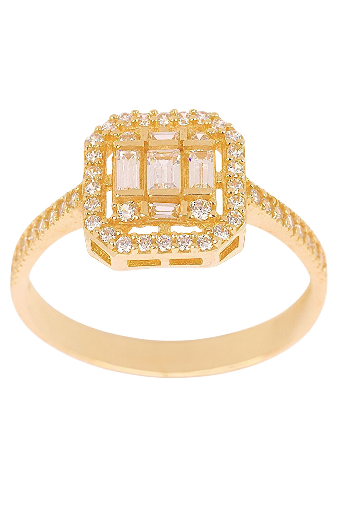 Cigold Taşlı Yüzük 14 Ayar Altın 2.01 Gr OA-C11601029186