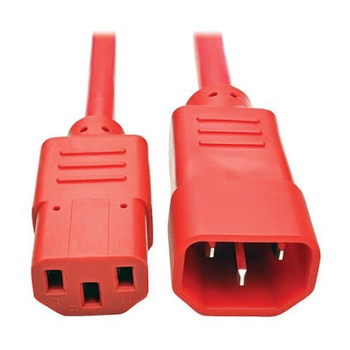  C13 - C14 Güç Kablosu Kırmızı 3 x 1.5 mm - 2 Metre