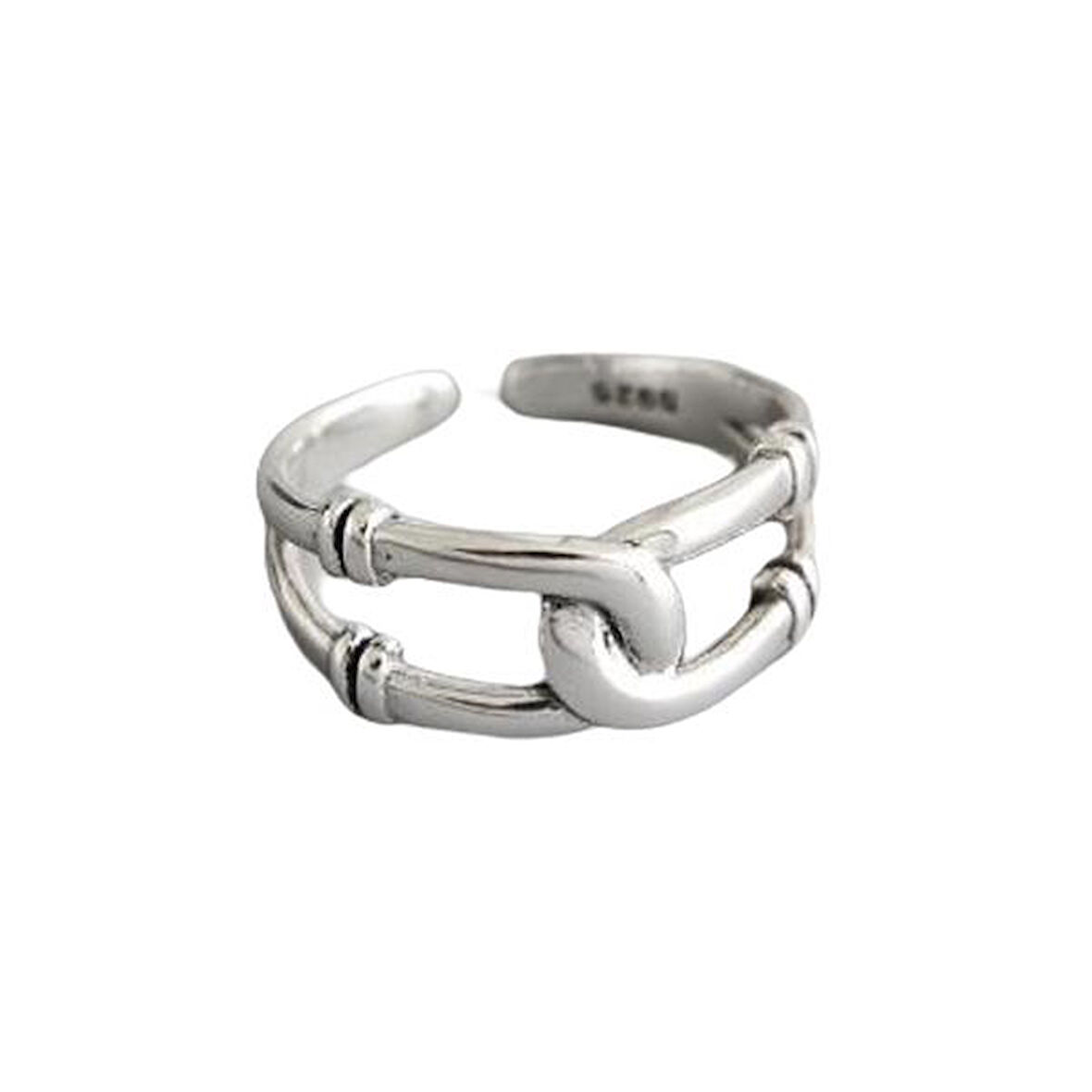 925 Ayar Gümüş Boyutlanabilir Kadın Yüzük