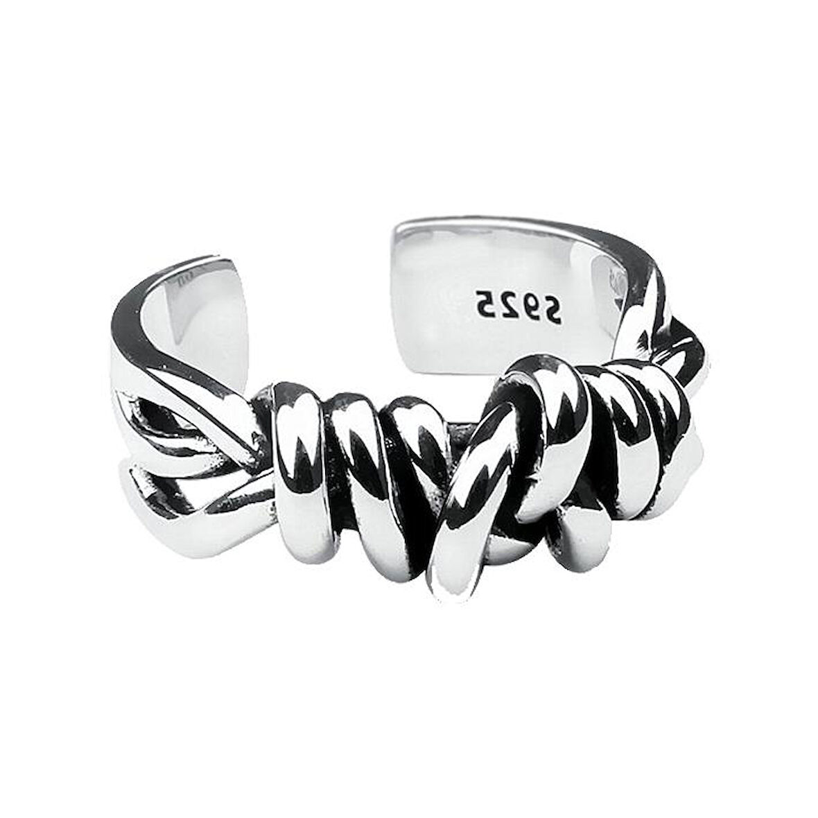 925 Ayar Gümüş Boyutlanabilir Kadın Yüzük