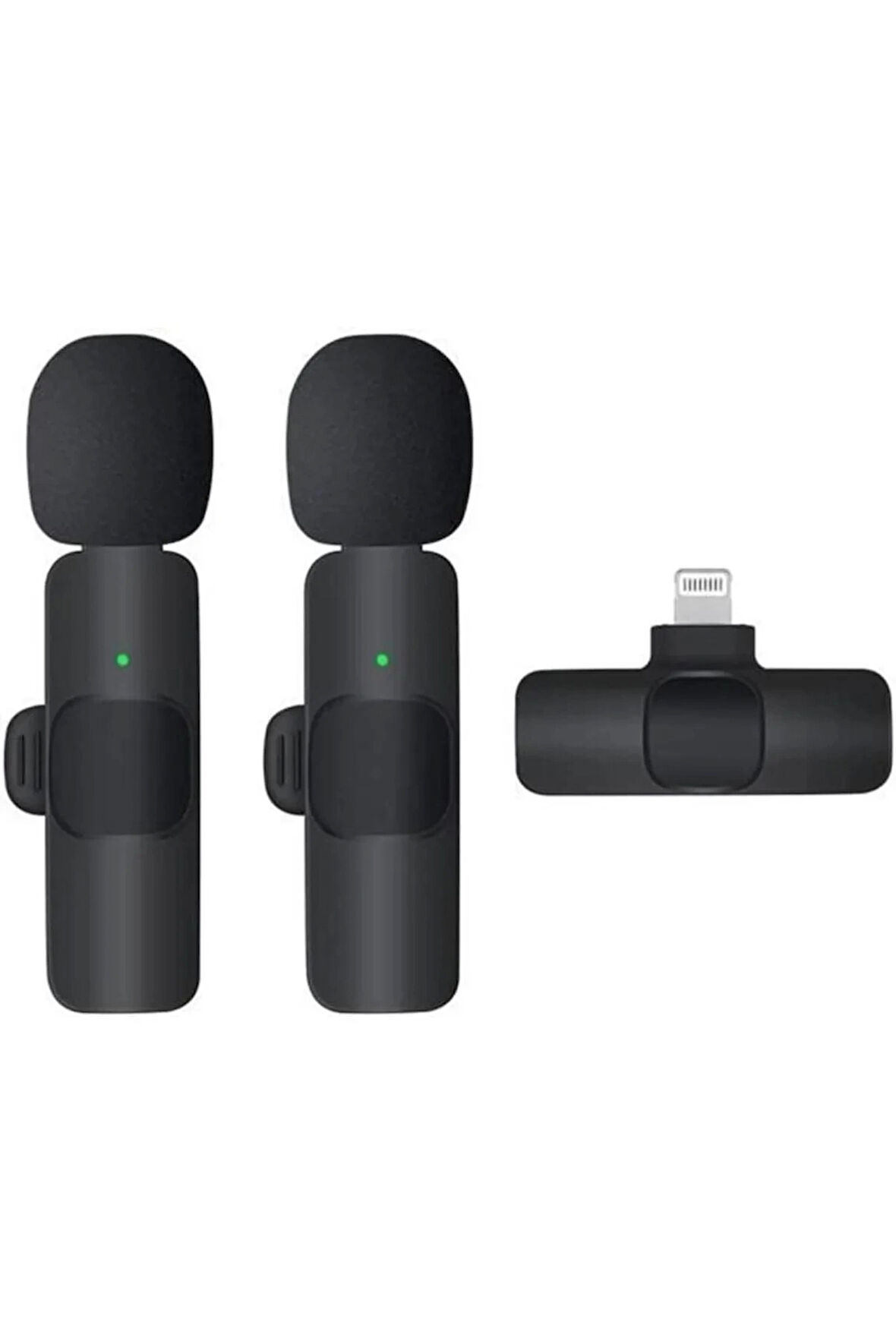 K9 2 li Lightning Kablosuz Yaka Mikrofonu