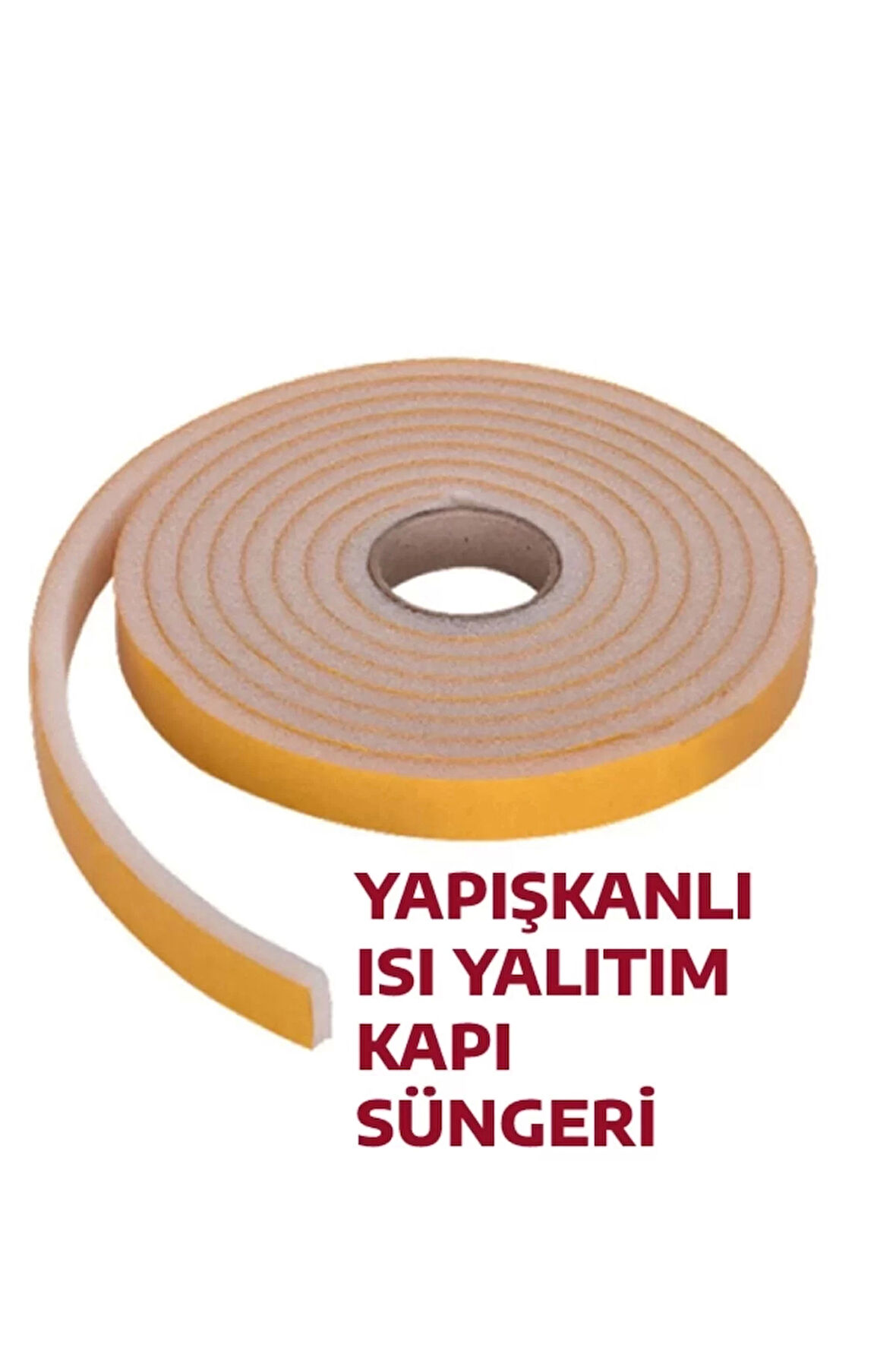 3 Metre Yapışkanlı Kapı Bandı Isı Yalıtım Süngeri