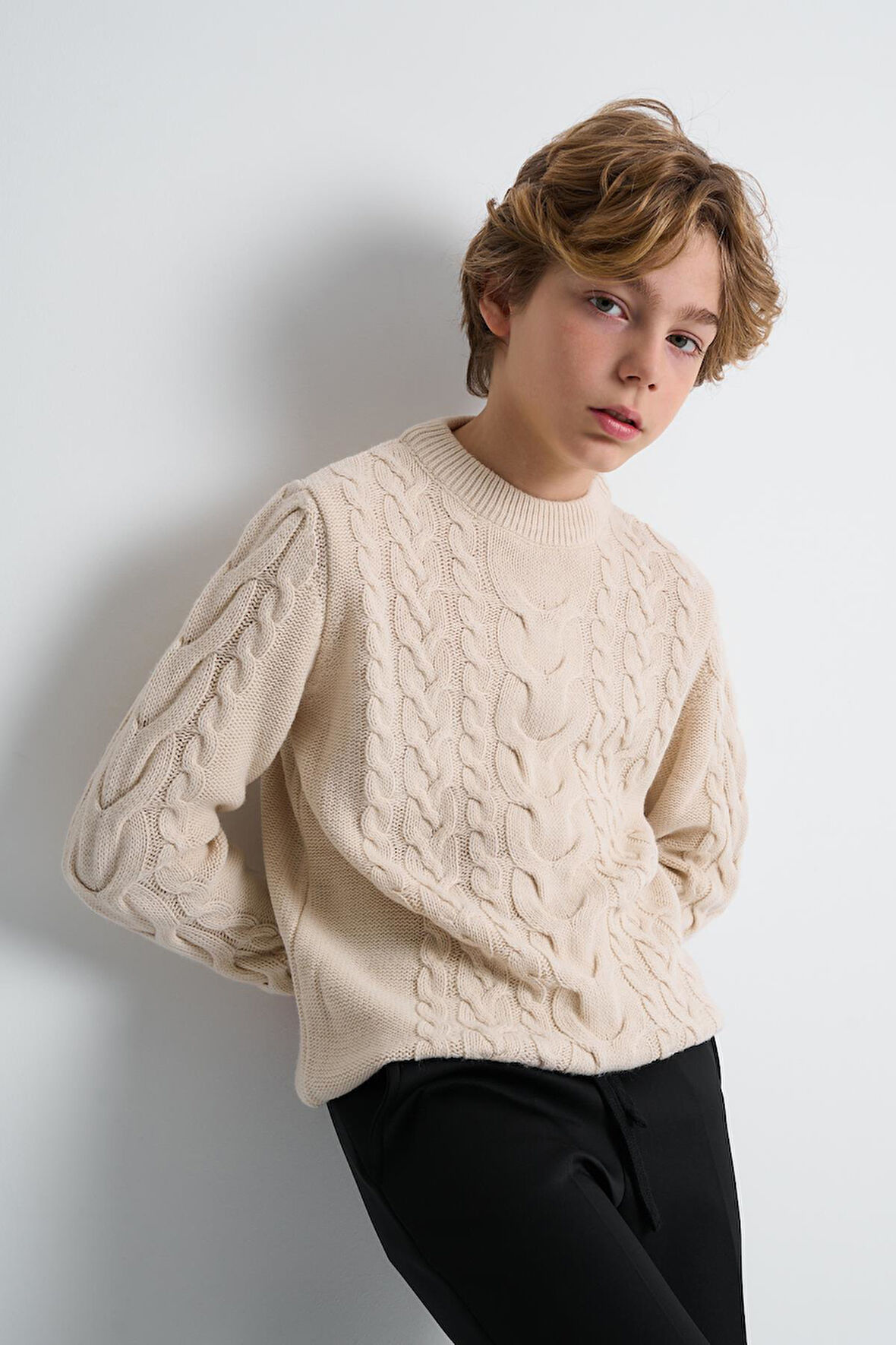 ALEXANDERGARDI Örgü Desenli Çocuk Kazak