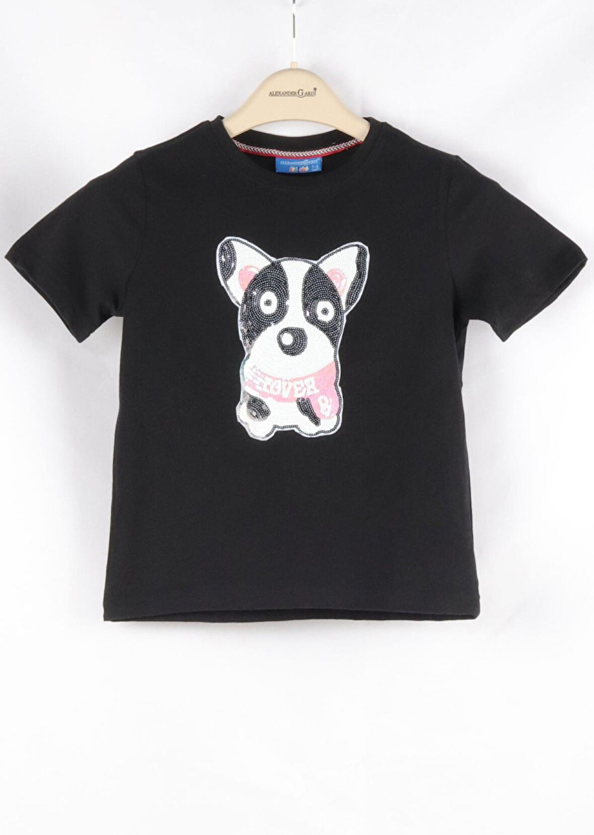 ALEXANDERGARDI PUL PAYET KÖPEK DESENLİ ÇOCUK T-SHİRT (C22-90600)