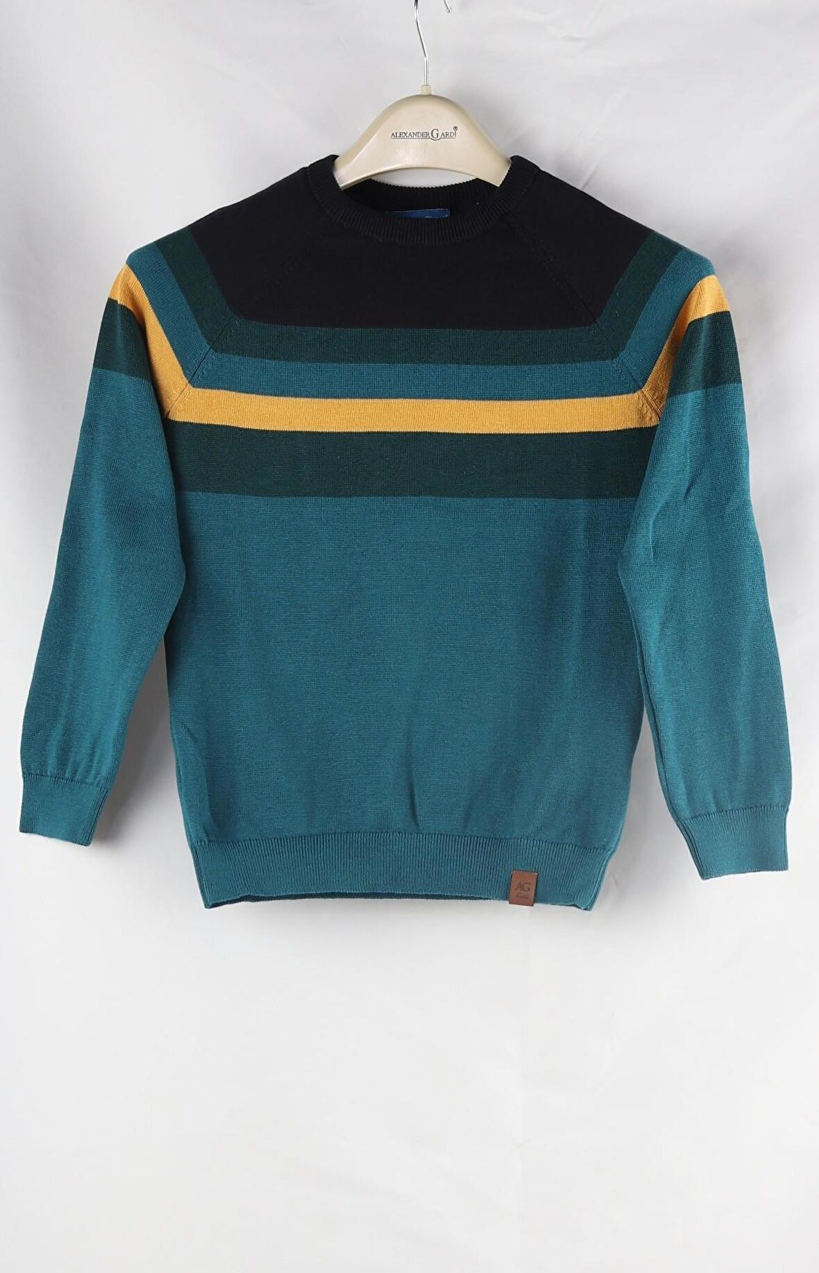 ALEXANDERGARDI RENK BLOKLU PAMUKLU ÇOCUK KAZAK (C23-7106)