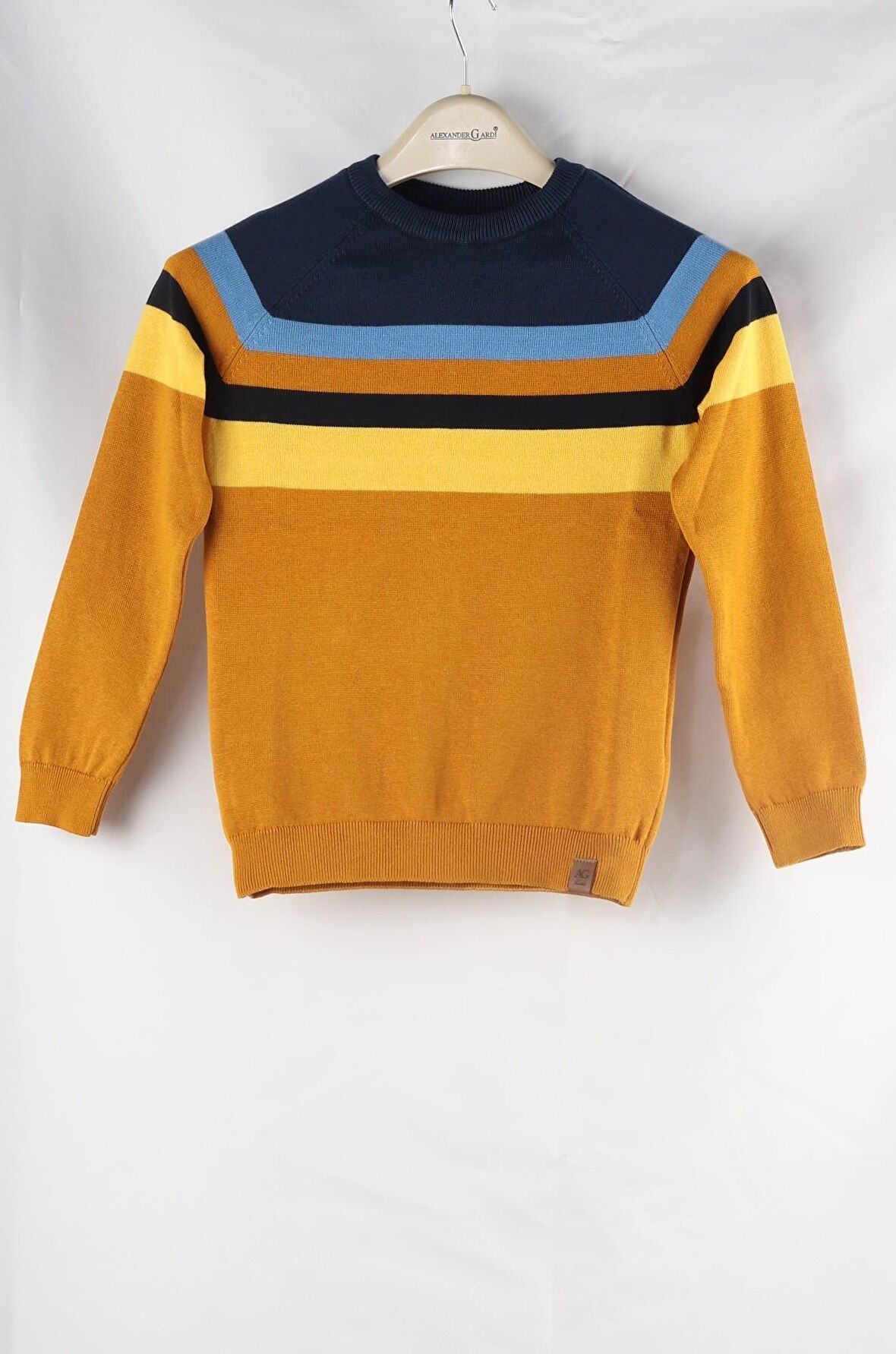 ALEXANDERGARDI RENK BLOKLU PAMUKLU ÇOCUK KAZAK (C23-7106)