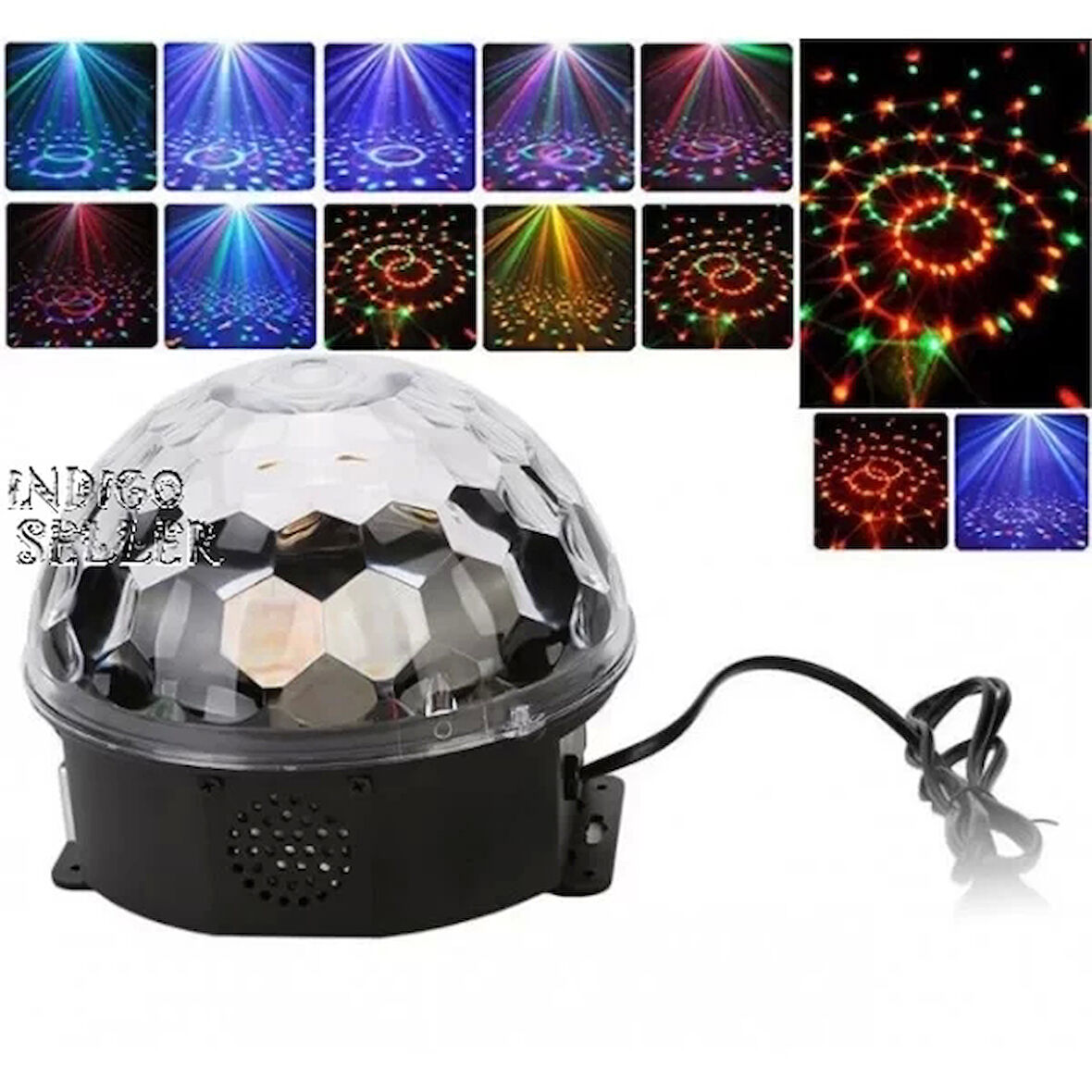 Kumandalı Kristal Led Rgb Disko Topu