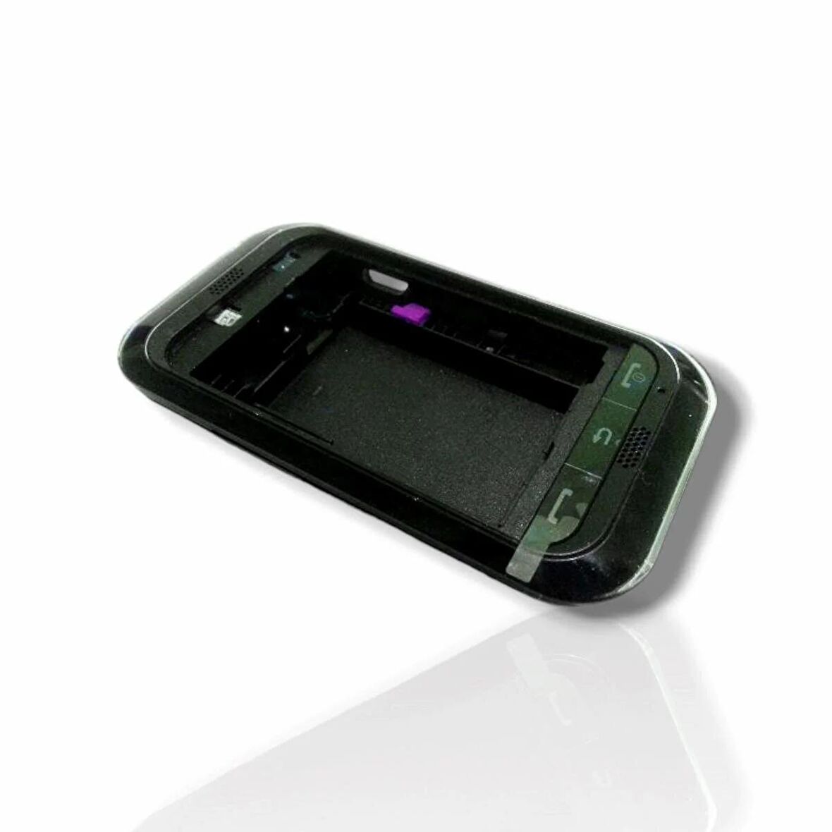 Samsung C3300 Kasa Samsung Galaxy C3303 Uyumlu Siyah Renk Orta Kasa Ön Arka Kapak Tuş Takımı 