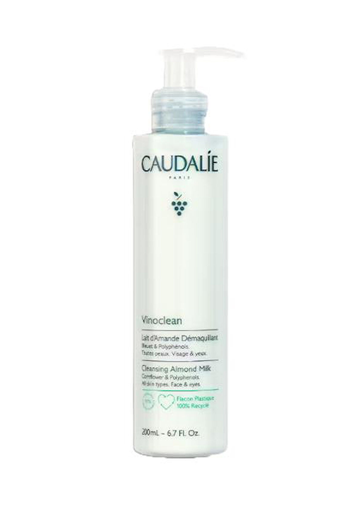Caudalie Vinoclean Badem Yağlı Temizleme Sütü 200 ml