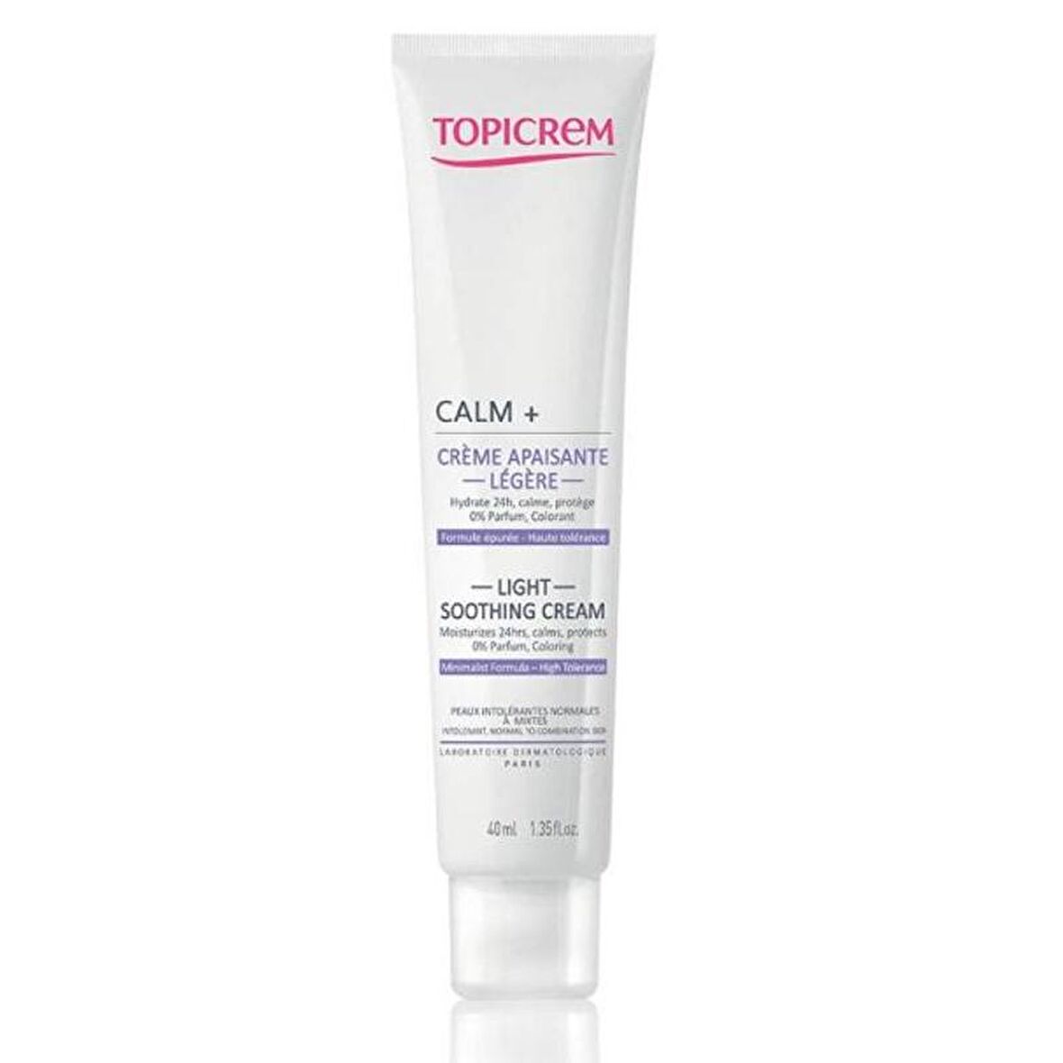 Topicrem Calm+ Light Tüm Cilt Tipleri İçin Su Bazlı Yağsız Nemlendirici Yüz Bakım Kremi 40 ml