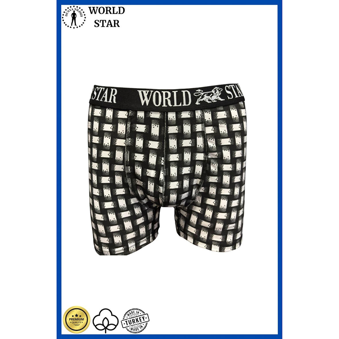 MARSiLYAN- Likralı Pamuklu Renkli Erkek Boxer