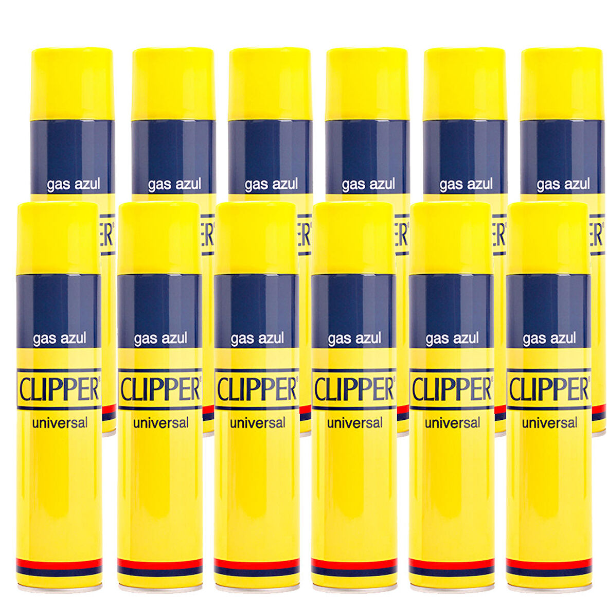 12 adet Clipper 250 ml. Universal Gas Azul Çakmak Gazı hu75azul