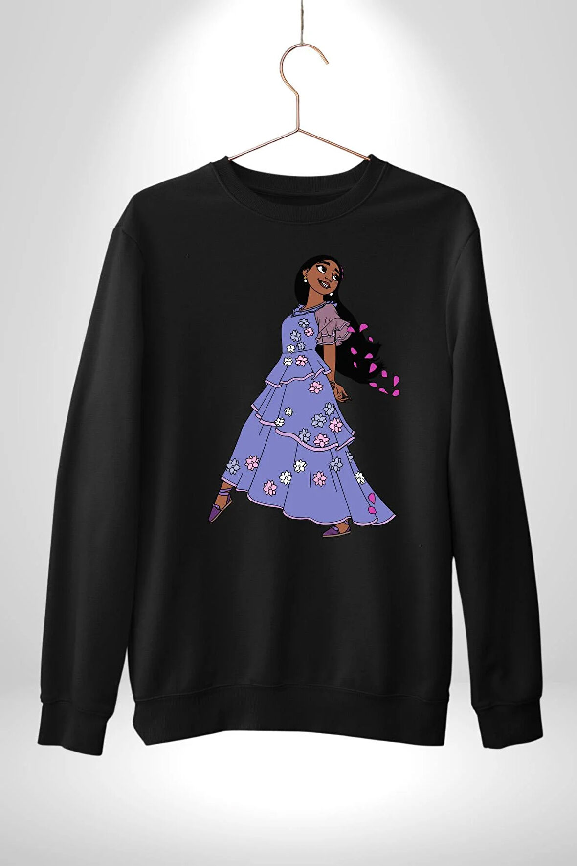 İsabela Encanto Kadın Erkek Siyah Sweatshirt 