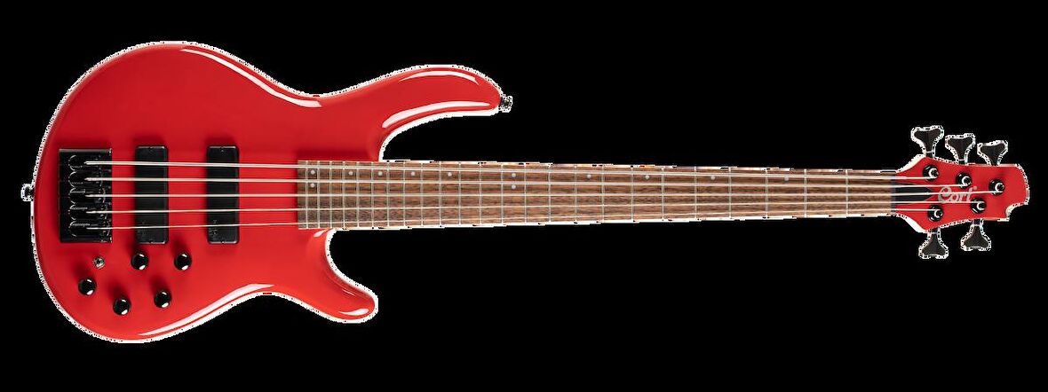 Cort C5 DELUXE CRD BAS GİTAR, 5 TELLİ, ŞEKER KIRMIZISI