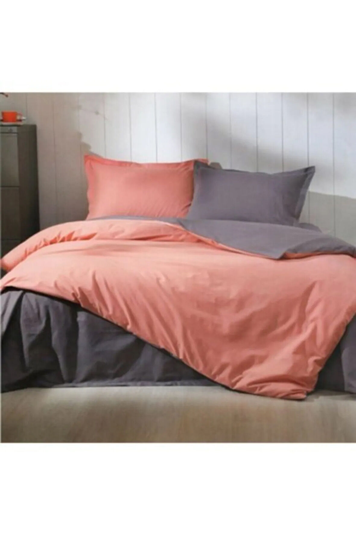 Colormix Tek Kişilik Nevresim Takımı Kiremit