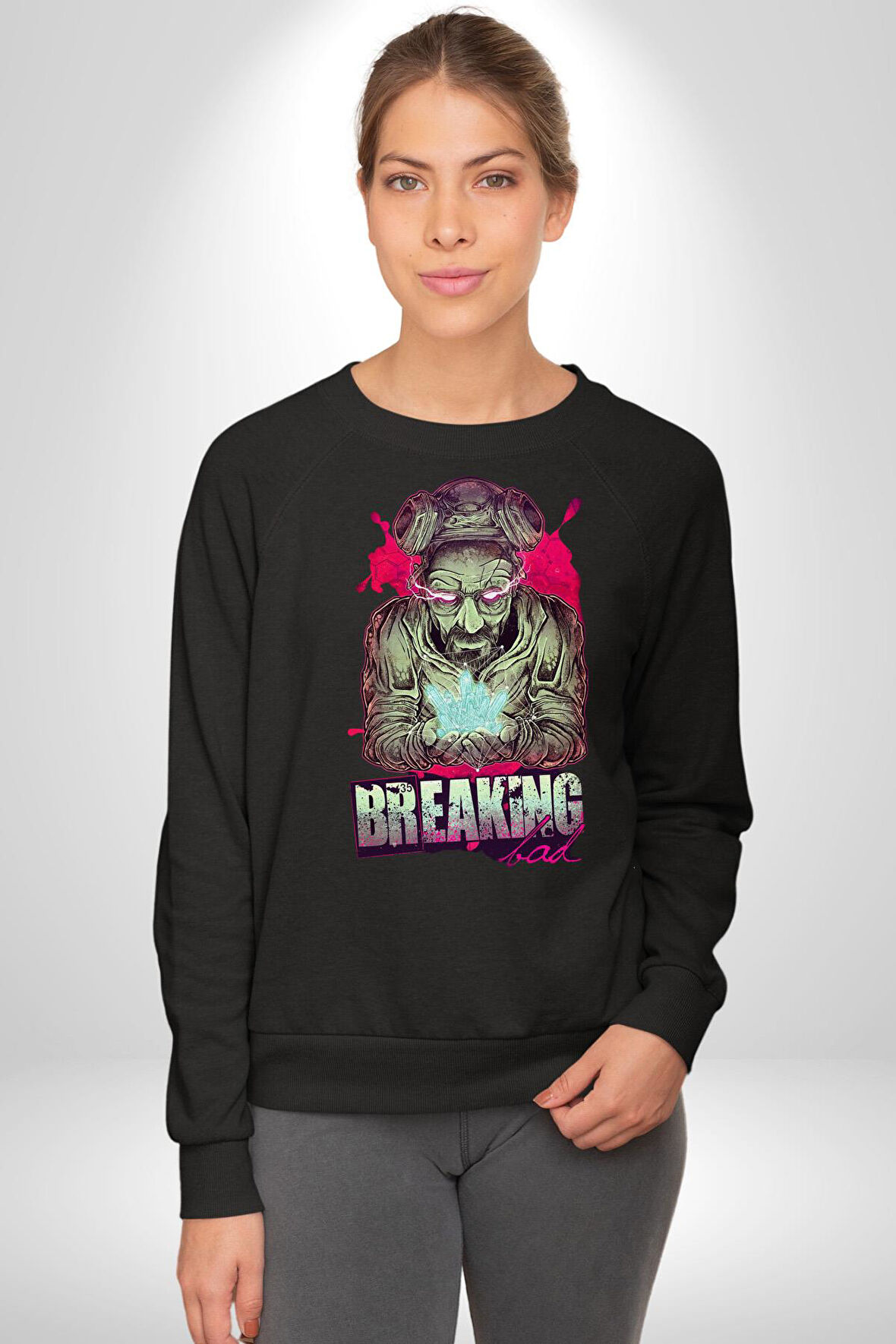 Breaking Bad Kadın Erkek Siyah Sweatshirt 