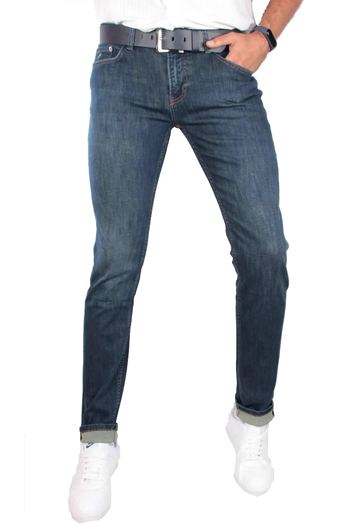 Erkek Mavi Likralı Kot Pantolon 1267